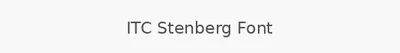 ITC Stenberg Font