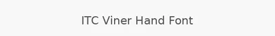 ITC Viner Hand Font