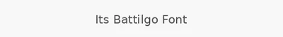 Its Battilgo Font