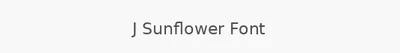 J Sunflower Font