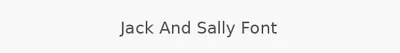 Jack And Sally Font