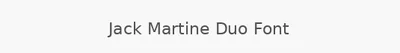 Jack Martine Duo Font