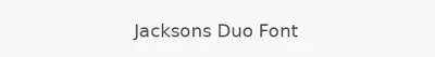 Jacksons Duo Font
