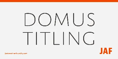 JAF Domus Titling Font