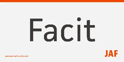 JAF Facit Font