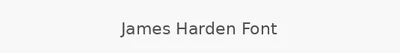 James Harden Font
