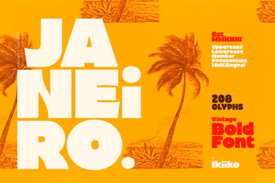Janeiro - Vintage Bold Font Free Download