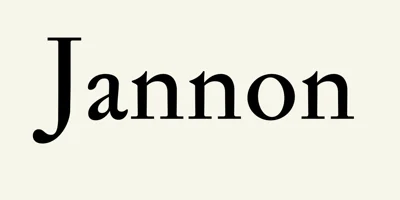 Jannon Pro Font