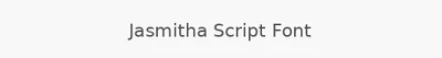 Jasmitha Script Font