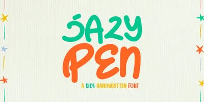 Jazy Pen Font