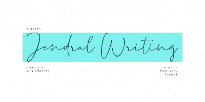 Jendral Writing Pro Font