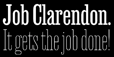 Job Clarendon Font
