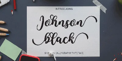 Johnson Black Font