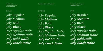 Joly Font