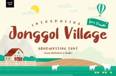 Jonggol Villag Free Font Font