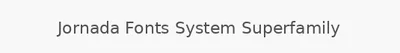 Jornada Fonts System Superfamily