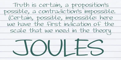 Joules Font
