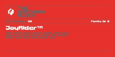 Joy Rider Font