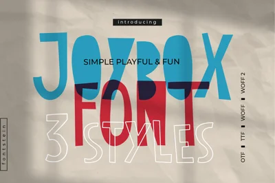 JOYBOX | Cutout font + Outline