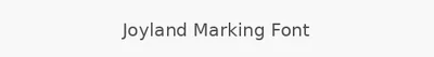 Joyland Marking Font