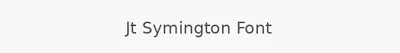 Jt Symington Font