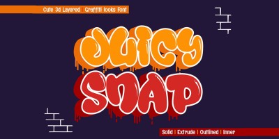 Juicy Snap Outline Font