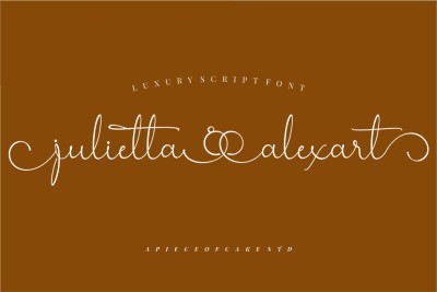Julietta Alexart - A Wedding Font