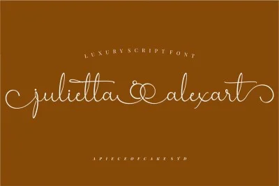 Julietta Alexart - A Wedding Font