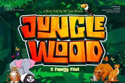 Jungle Wood Font