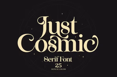 Just Cosmic Font + Logos Free Download