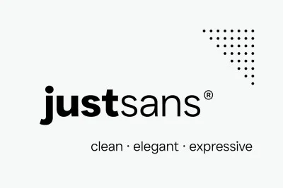 JUST Sans Clean Modern Minimal Geometric Typeface