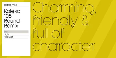 Kaleko 105 Round Remix Font