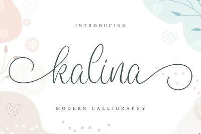Kalina - Wedding Font