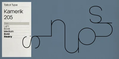 Kamerik 205 Font