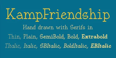 KampFriendship Font
