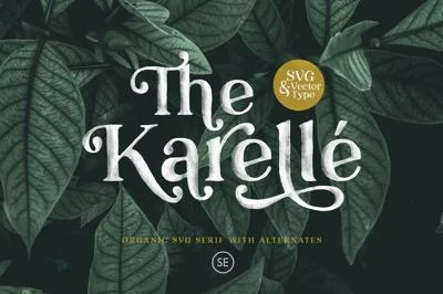 Karelle SVG - An Organic Serif Font