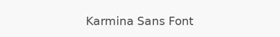 Karmina Sans Font