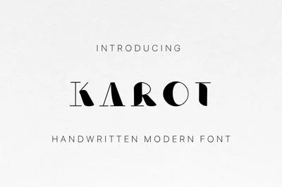 Karot - Modern serif font