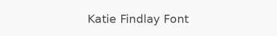 Katie Findlay Font