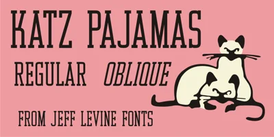 Katz Pajamas JNL Font