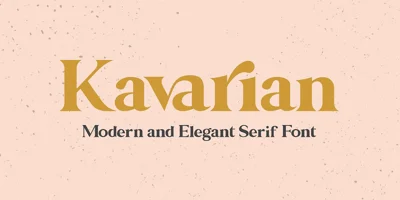 Kavarian Serif Font