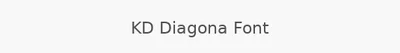 KD Diagona Font