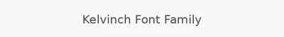 Kelvinch Font Family