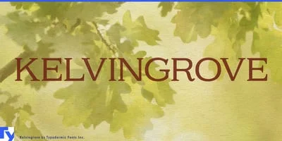 Kelvingrove Font