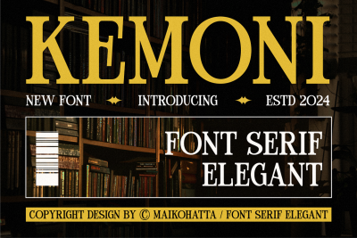 Kemoni - Font Serif Elegant Font