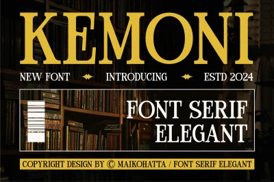 Kemoni - Font Serif Elegant Font