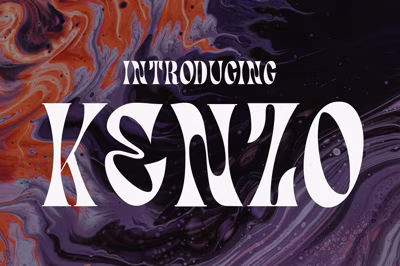 Kenzo - Psychedelic Typeface Free Download