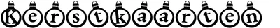 Kerstkaarten Font