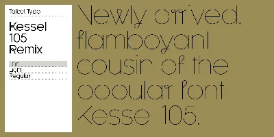 Kessel 105 Remix Font