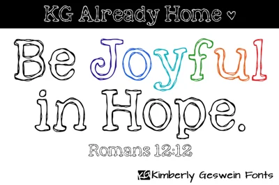 KG Already Home Font